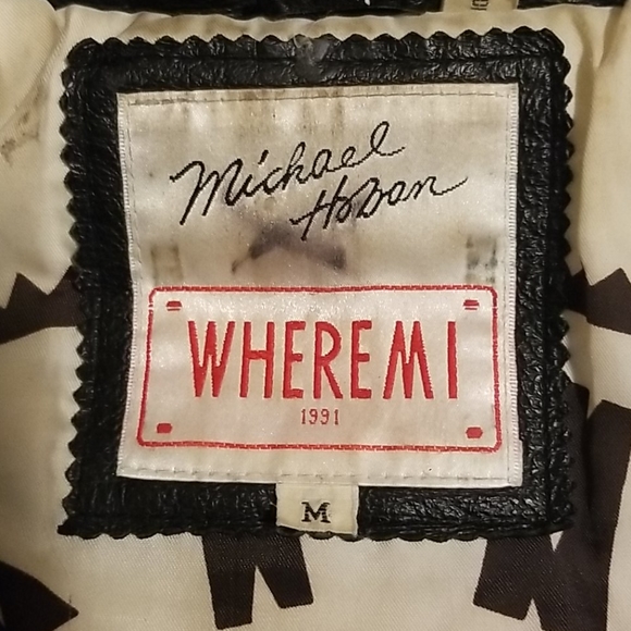 90s Michael Hoban WHERE M I Leather Jacke… - Picture 4 of 16
